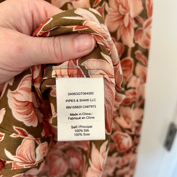 Veronica Beard Ashlynn Silk Blouse size 4 - Picture 6 of 7